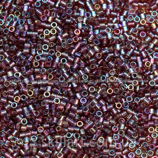 Бисер DBS-1244 Miyuki Delica Beads 15/0 (радужный, лиловый)